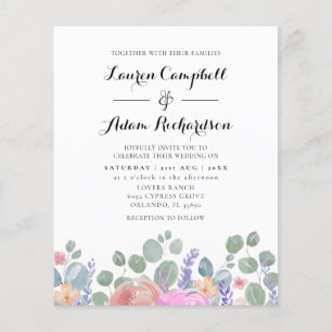Casamento com Eucalipto e Lavanda em Aquarela dent