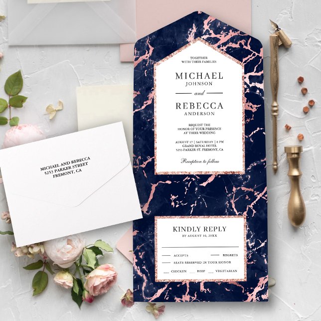 Casamento com falso papel alumínio dourado rosa e  (Criador carregado)