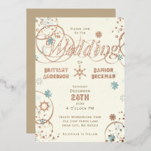 Casamento com Floco de Neve Azul de Ivory