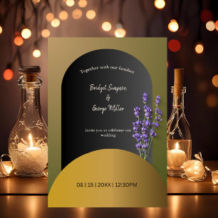 Casamento com flores secas com convite