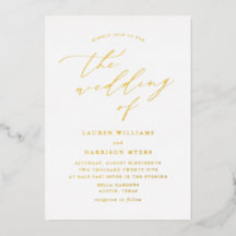 Casamento com Foto e Letra Dourada