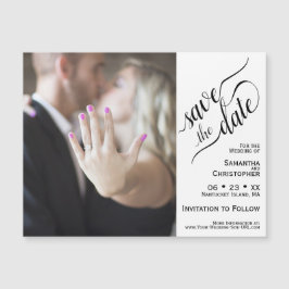 Casamento com Foto em 2 Painel Salvar o Cartão Mag