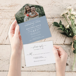 Casamento com Fotografia de Dusty Blue Calliografi