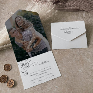 Casamento com Fotografias Românticas Monograma Esc