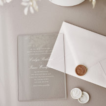 Casamento com Letra Branca Clássica Elegante