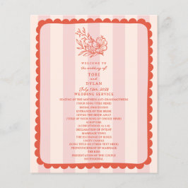 Casamento com Listra Botânica Floral Rosa