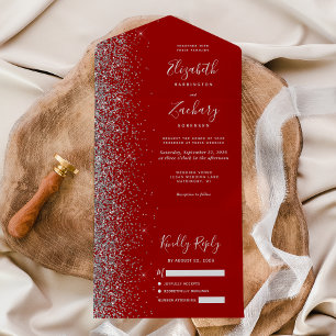 Casamento com Lixo Vermelho da Crimson