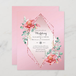 Casamento com Lixo Vermelho Vermelho RosaGold