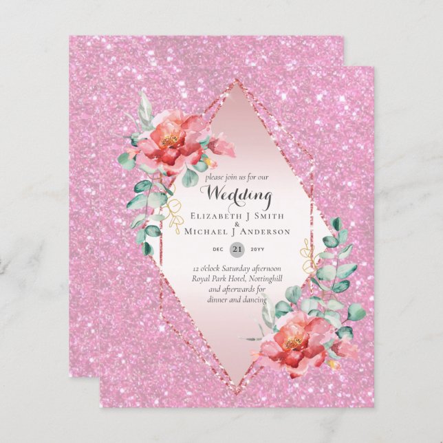 Casamento com Lixo Vermelho Vermelho RosaGold (Frente/Verso)