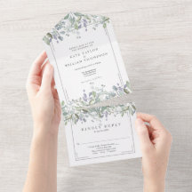 Casamento com Monograma Floral de Salvia e Lilás