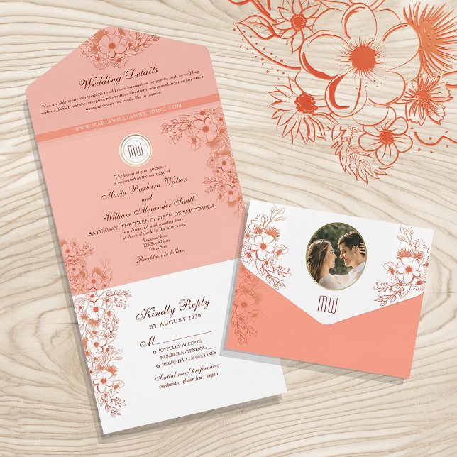 Casamento com Monograma Vintage (Criador carregado)