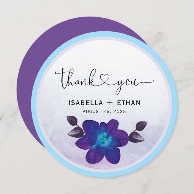 Casamento com Orquídea Azul (Frente/Verso)