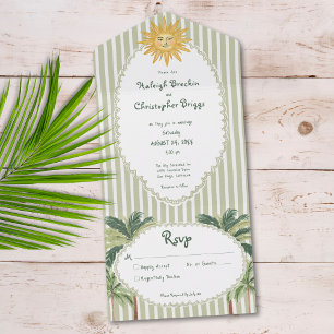 Casamento com Palmeira de Sol Chic Costeiro