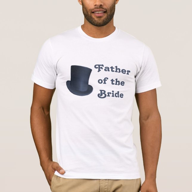 Casamento com pinguins - Noiva - Camiseta Padre (Frente)