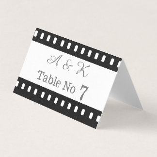 Casamento Com Placecard De Tema De Filme