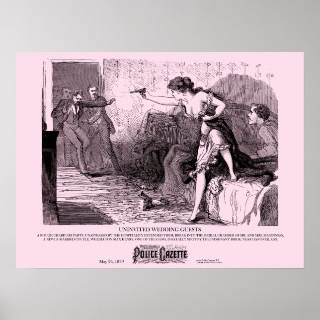 Casamento com poster da Gazeta da Polícia (Frente)