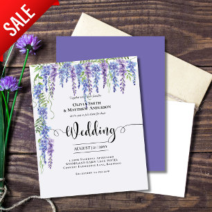 Casamento com rendas planas das flores de Wisteria