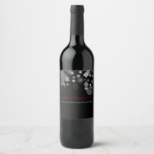 Casamento com rótulo de vinho branco preto, Natal,