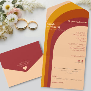 Casamento com Stripe de Arco Curvado Retroativo