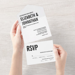 Casamento com Tipografia Simples e Mínima