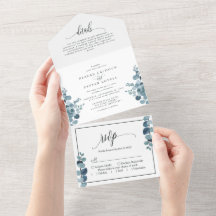 Casamento com Verde de Eucalipto Azul Empoeirado