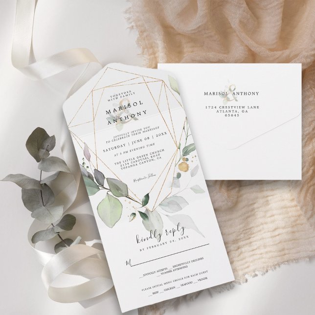 Casamento com Verde Folhagem de Eucalipto Rústico (Criador carregado)