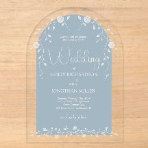 Casamento com Vinha de Rosa Azul Vintage