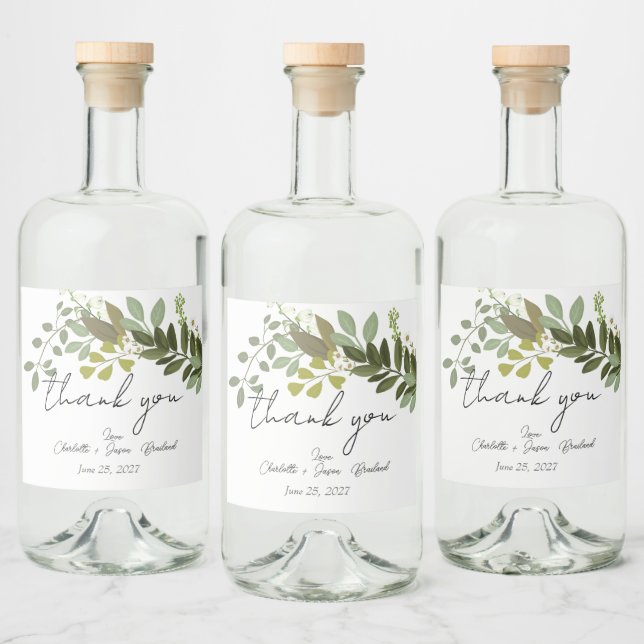 Casamento com Vinhas Da Folhagem Do Jardim Verde O (Garrafas)