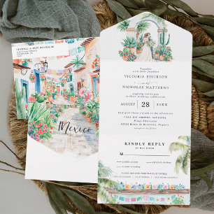 Casamento com Watercolor Sayulita Mexico