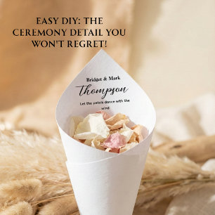 Casamento Confetti Cone Tosse Petal Flor Cone