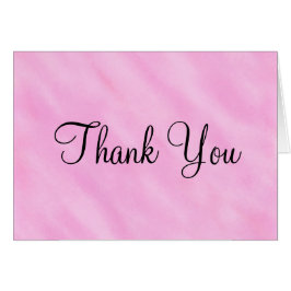 Casamento Cor-de-Rosa Espelhado Obrigado Cartões