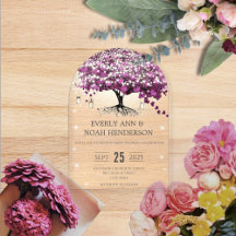 Casamento da Árvore de Folha de Coração Roxo de Co