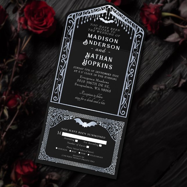 Casamento da Catedral de Vampiros Góticos de Prata (Criador carregado)