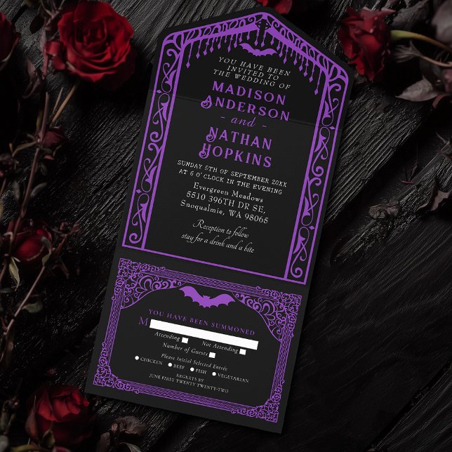 Casamento da Catedral de Vampiros Góticos Roxos (Criador carregado)