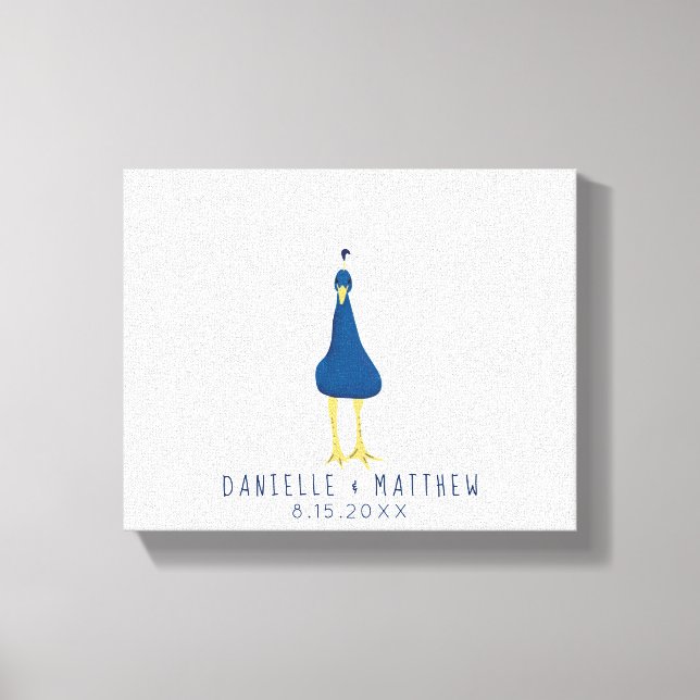 Casamento da Cauda do Peacock de Impressão Digital (Frente)