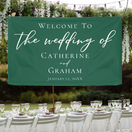 Casamento da Floresta da Tipografia Verde Emerald