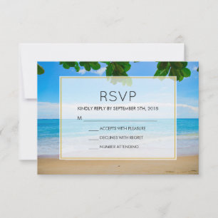 Casamento da Ilha Tropical Beach Vacing RSVP