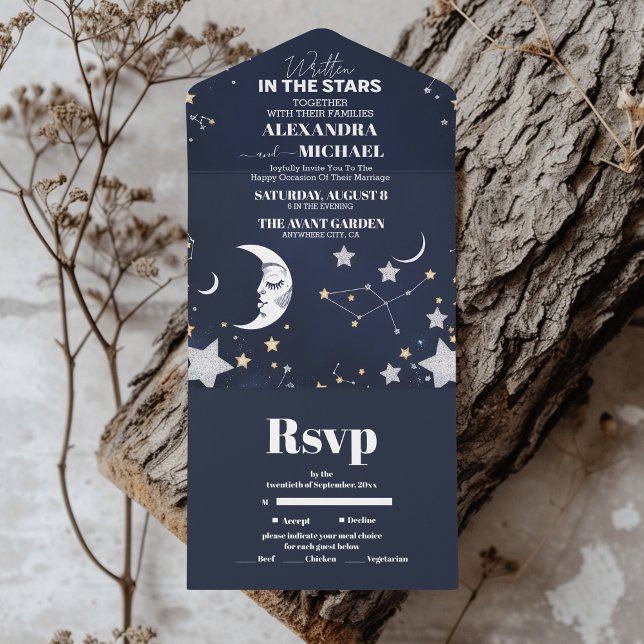 Casamento da Lua Elegante Crescente Celestial (Criador carregado)