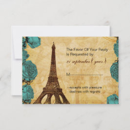 casamento da torre do aqua vintage eiffel rsvp 3.5