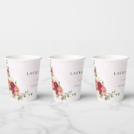 Casamento das Flores Brancas Rosa-Rosa-Brilhante