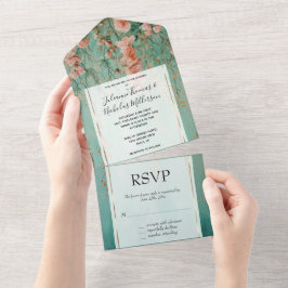 Casamento das Flores de Pêssego Românticas bonito