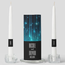 Casamento das Luzes Azuis Cósmicas