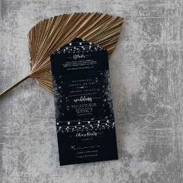 Casamento das Luzes de Cordas Russas Caligrafia
