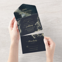 Casamento de abertura Dourada de água