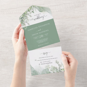 Casamento de Agate Eucalyptus com vegetação botâni