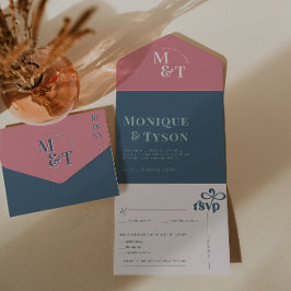 Casamento de algodão doce cor-de-rosa e azul |