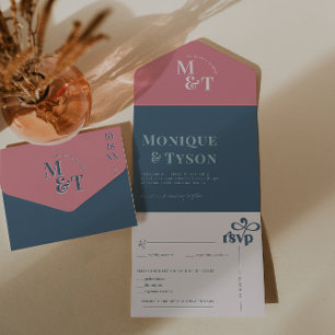 Casamento de Algodão Doce Rosa e Azul