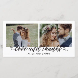 Casamento De Amor Agradecido Obrigado Cartões