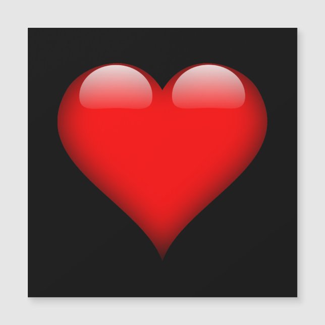 Casamento de Amor com Trendy Heart Vermelho (Frente)