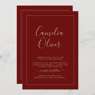 Casamento de Ampersand Monocromático Moderno All-i